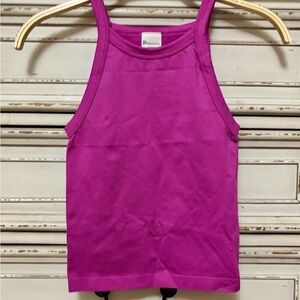 No Boundaries Magenta Tank Top - Ribbed Sleeveless
